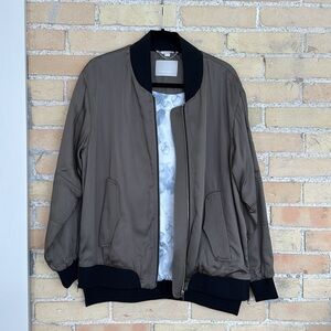 New Soia & Kyo Dark Olive Bomber Jacket
